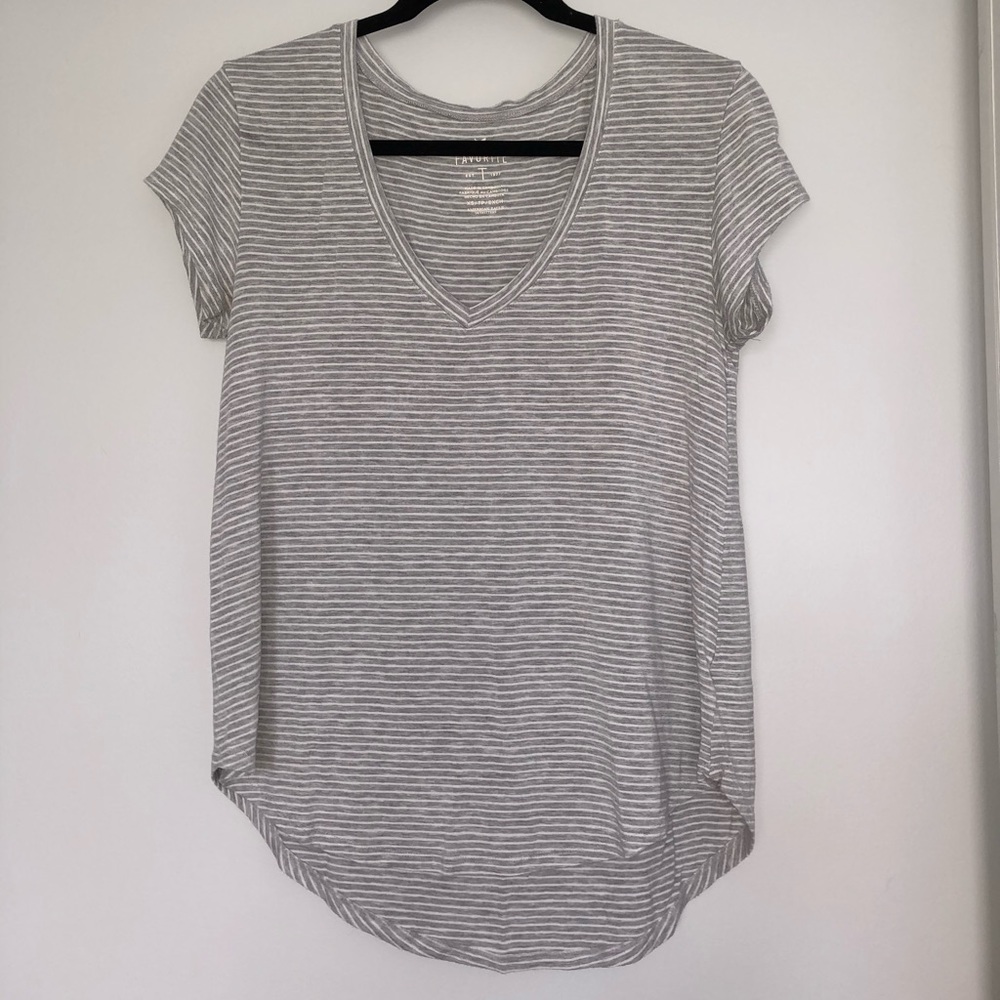 Favorite Striped V-Neck
